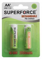 Ni-MH Rechargeable Batteries AA 2500mAh