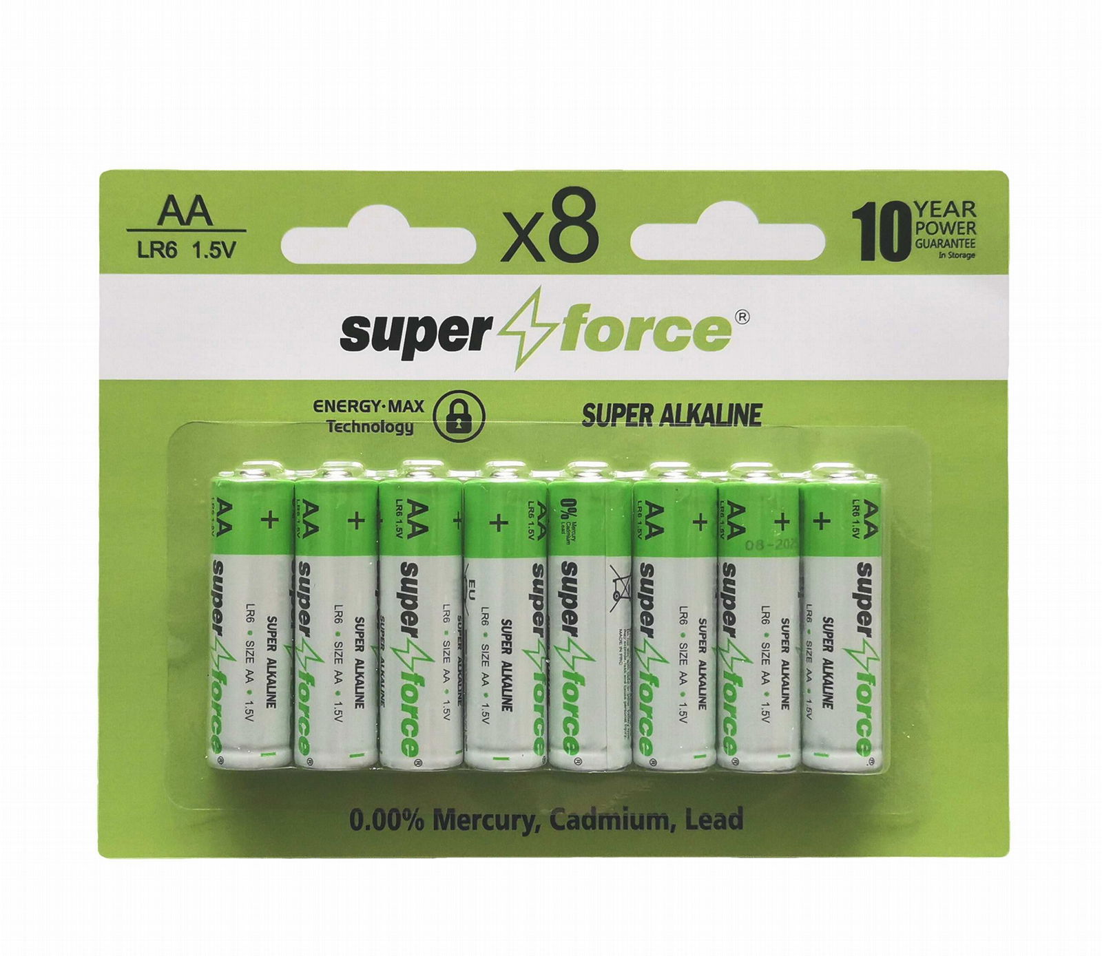 Super Alkaline AA LR6 8pcs blister 