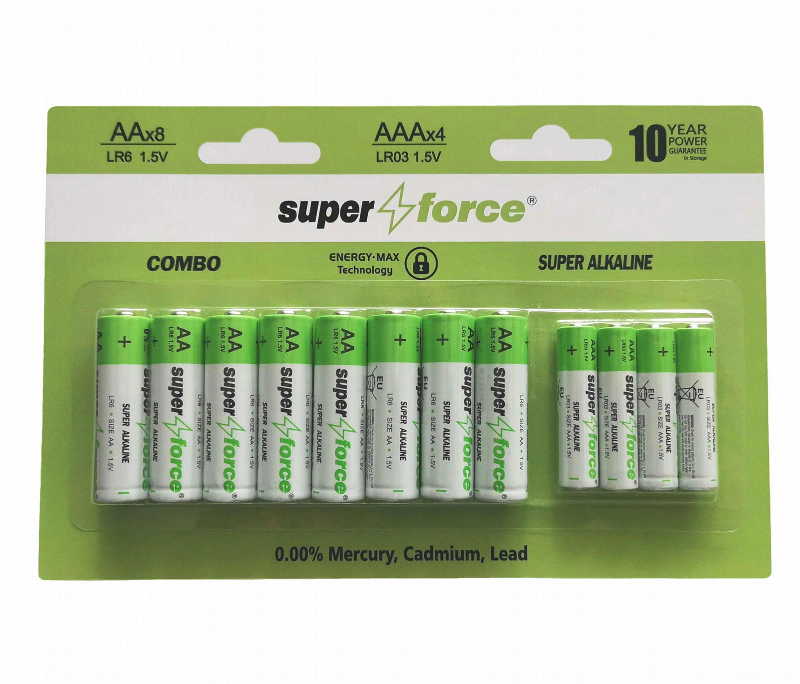 Super Alkaline AA & AAA size (8AA+4AAA promo)