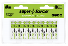 Alkaline Batteries AA size 20pcs clamshell packaging