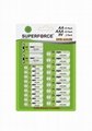Alkaline Batteries AA & AAA & 9V combo pack 