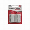 R20P D size Zinc Carbon Battery Blister 2