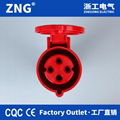 16A4P IEC60309 Portable Industrial Socket with 3-phase-4-wire Cable Entry 2