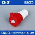 16A4P IEC60309 Portable Industrial Socket with 3-phase-4-wire Cable Entry 1