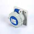 3 pin 230v 16a industrial socket flush-mount 1