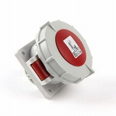 panel-mounted 5 pin 400v 32a industrial socket outlet