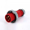 400V 32A4P Industrial Waterproof Plug IP67