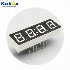 4-digit red yellow blue green white small 7 segment led display for timers