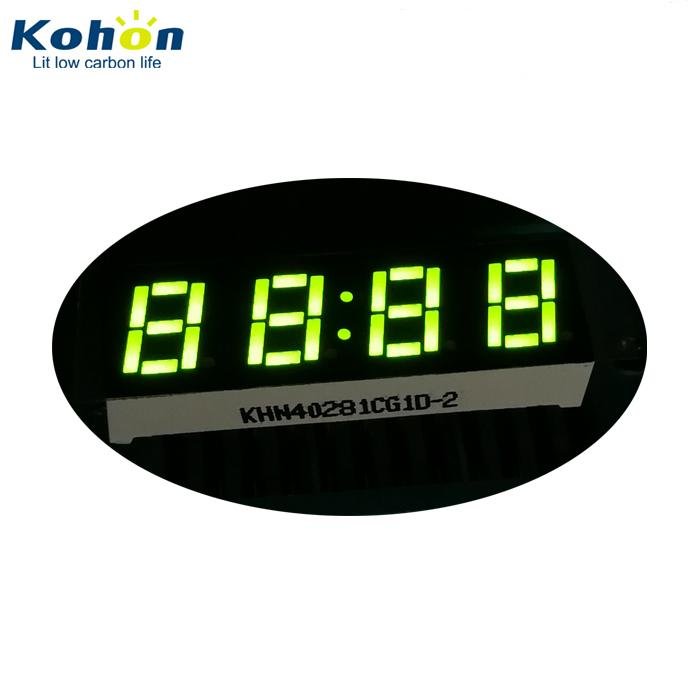 4-digit red yellow blue green white small 7 segment led display for timers  2