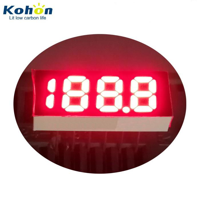 0.25 inch 3 1/2 digit red small 7 segment led display 4