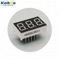 Small 0.36 inch RED anode 3 digit 7 segment led digital display 1