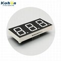 0.8 inch 3 digit ultra bright red anode 7 segment led numeric display