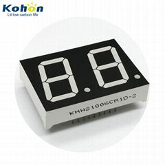 1 inch 2 digit red common anode 7 / 14 segment led display