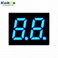 0.3 inch blue 7 segment led display 2 digit 4