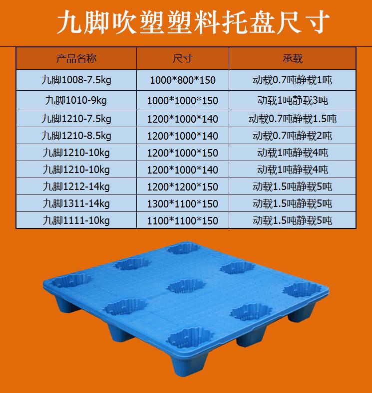 九脚吹塑托盘 4