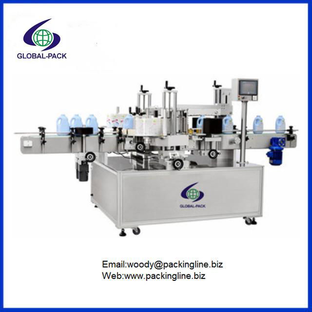 Automatic two sides labeling machine