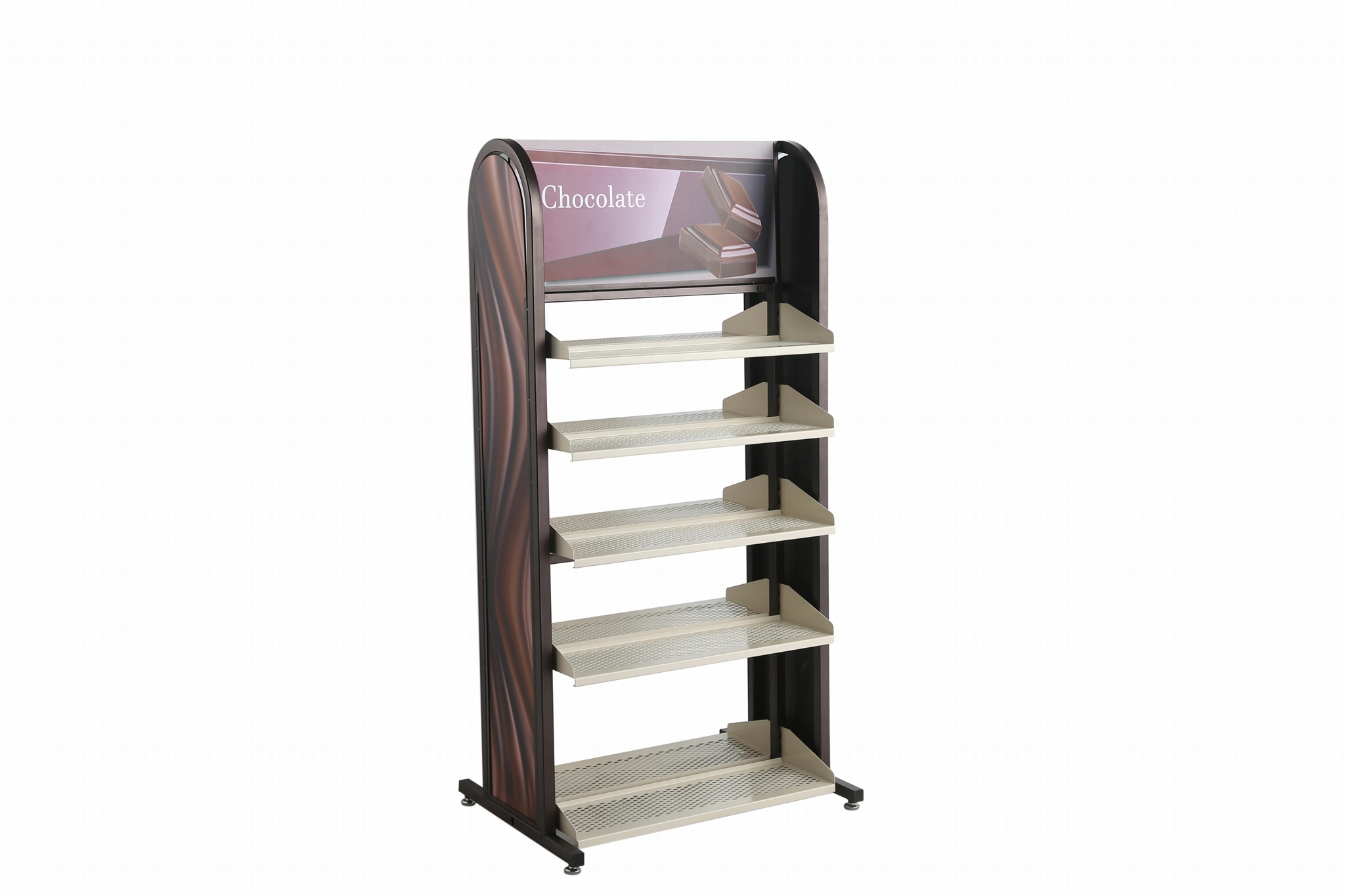 Functional metal & wooden display shelf wireking (China Manufacturer