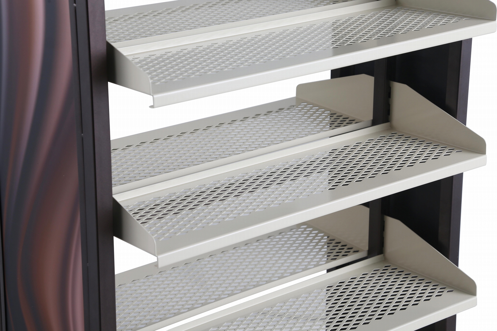 Functional metal & wooden display shelf wireking (China Manufacturer