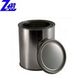 round custom paint oil metal tin can with lid packaging