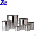 round custom paint oil metal tin can with lid packaging 2