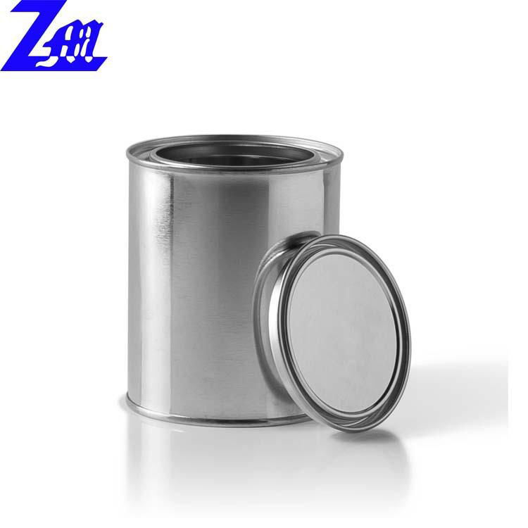 round custom paint oil metal tin can with lid packaging 3