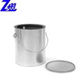 round custom paint oil metal tin can with lid packaging 5