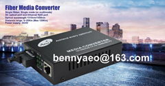 Hotsale - IP over fiber 1310/1550nm single fiber SM fiber media converter 