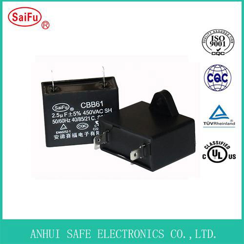 AC Motor Run Fan Capacitor CBB61 Capacitor 2