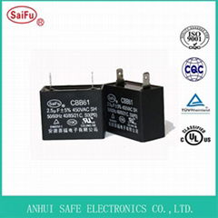 CBB61 Fan Capacitor with pin