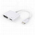 2 in1 Lightning 8 Pin Male to HDMI