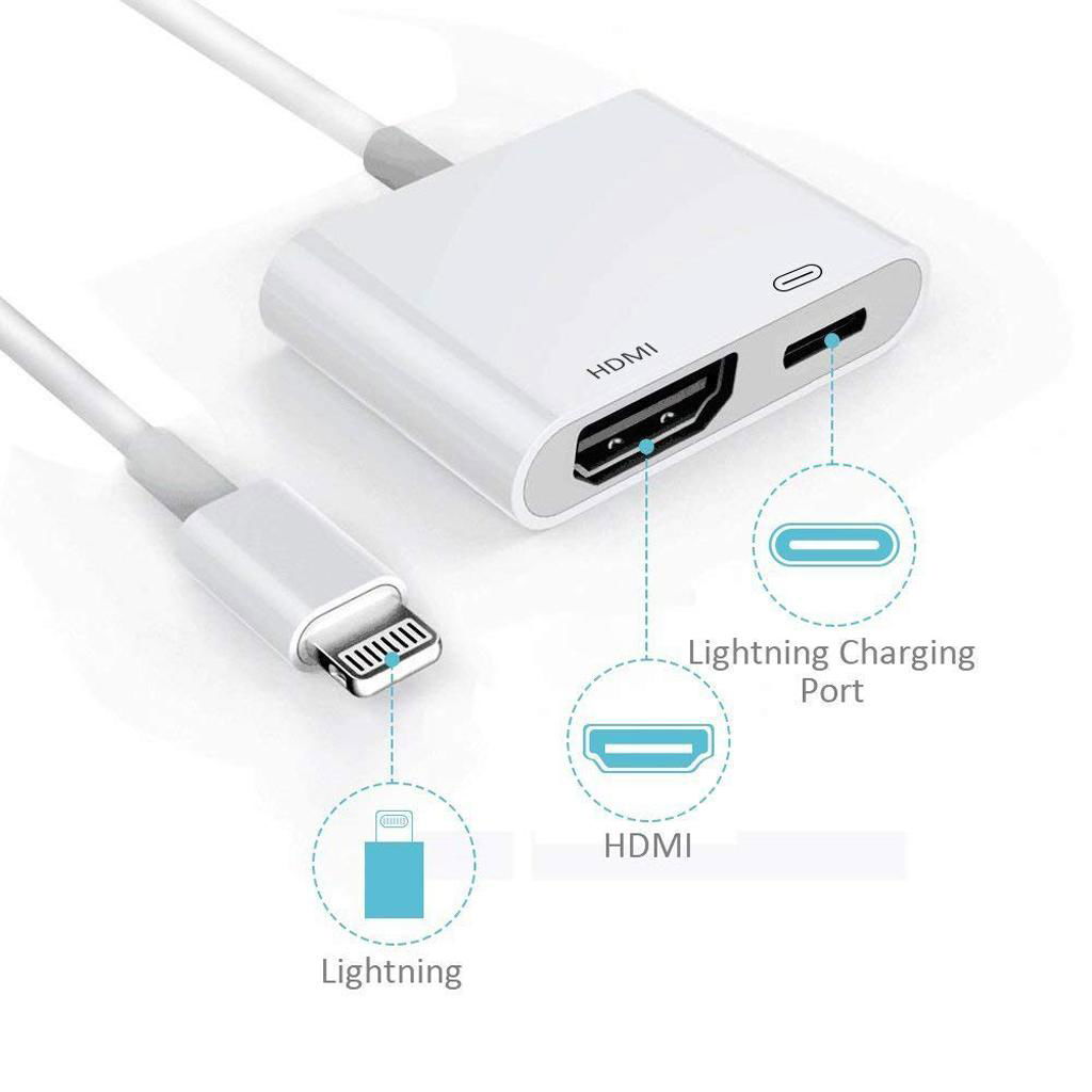 2 in1 Lightning 8 Pin Male to HDMI Adapter 2