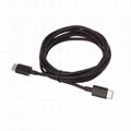 Dual Type C fast charge data extension cable Male