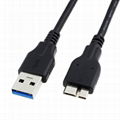 Micro USB 3.0 Cable A to Micro B 20cm 2