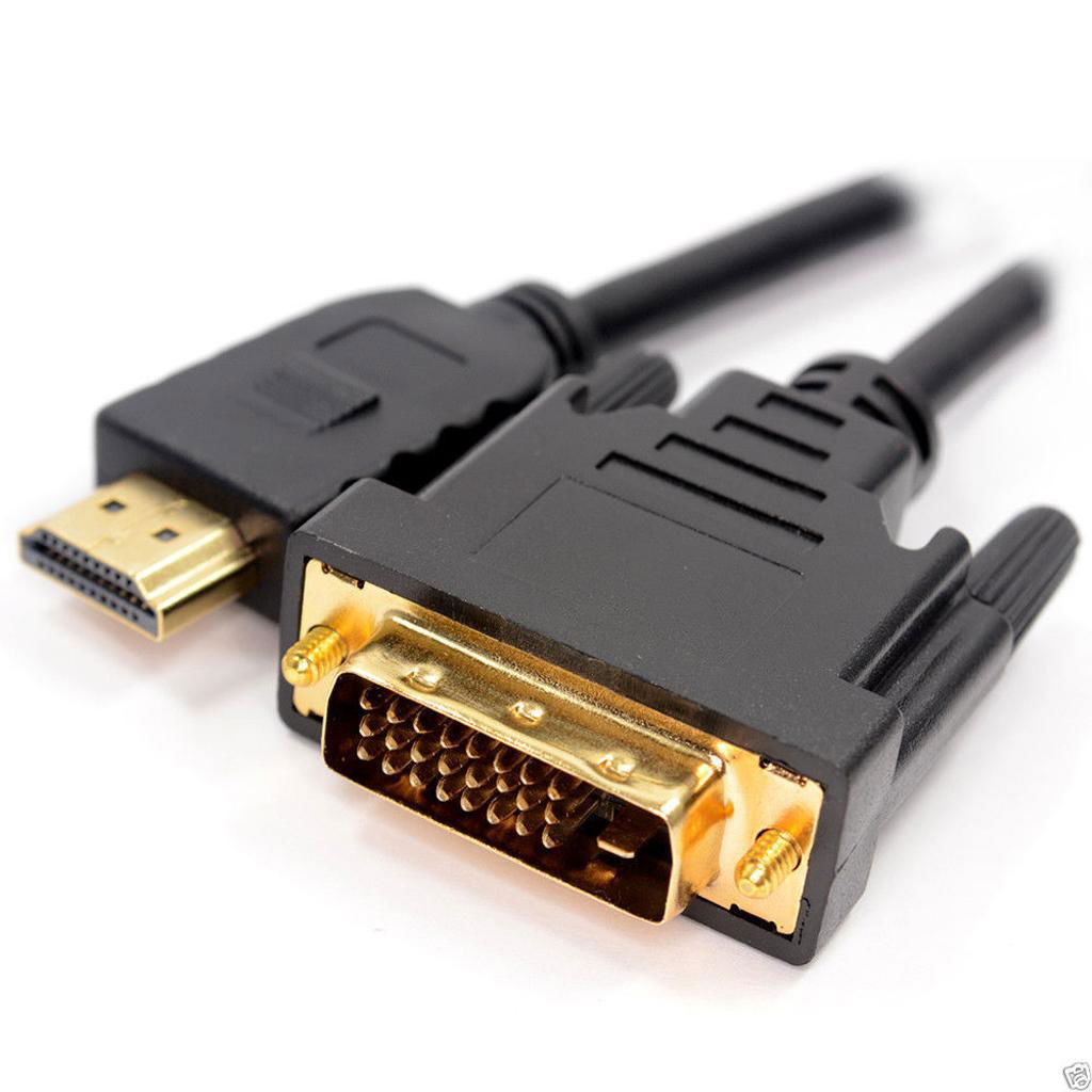 DVI to HDMI Digital Cable Lead PC LCD HD TV 2