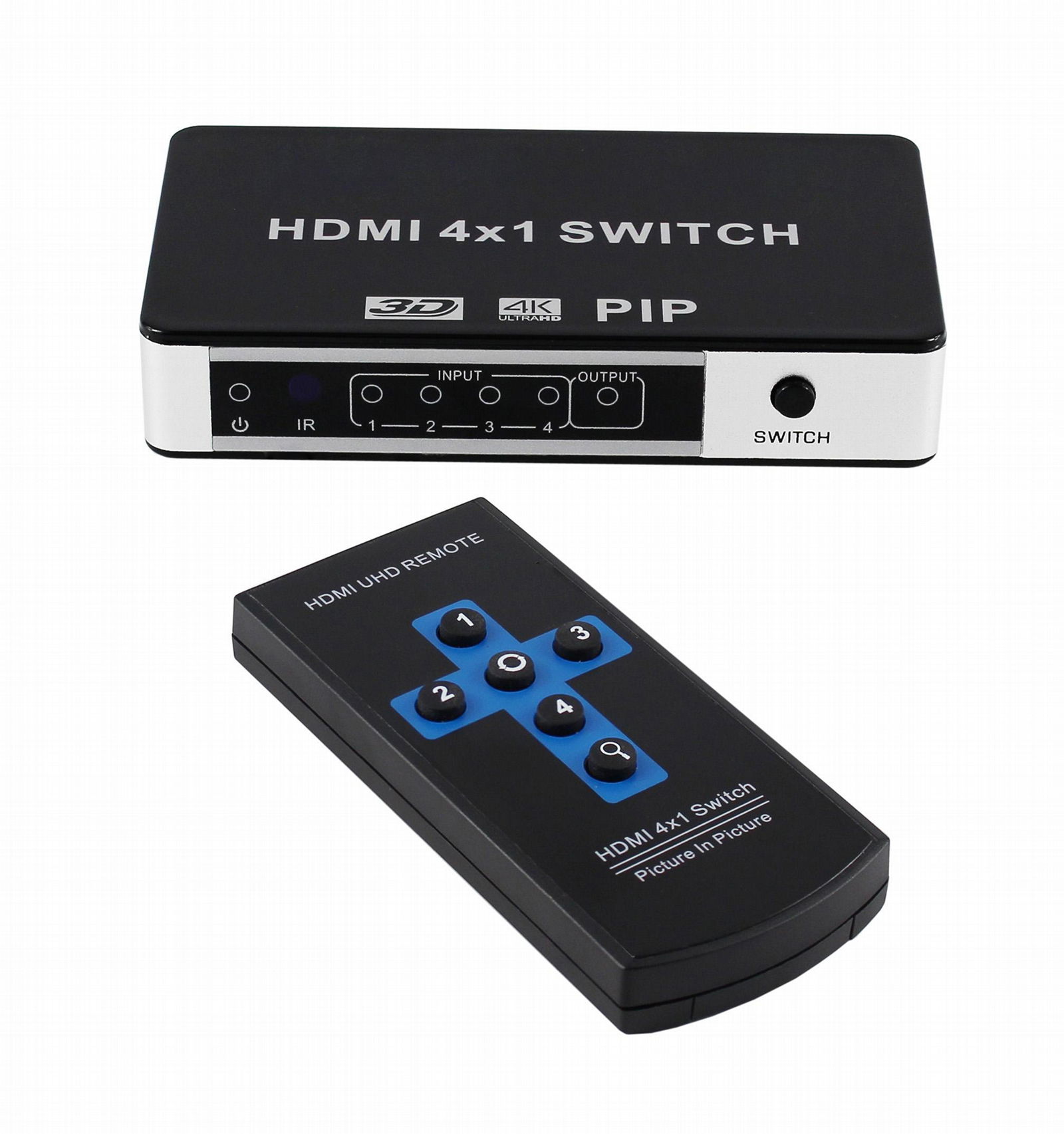 HDMI Switcher 4 X1 1.4version 1080P 4Kx2K for audio /video distribution  2