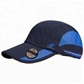 Custom Logo Printed Mesh Running Hats Dry Fit Sport Run Cap 3
