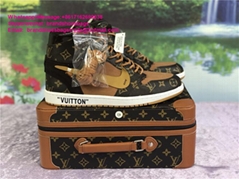 OFF WHITE x Air Jordan 1 shoes jordan Sneakers aj 1 jordan 1 basketall sneakers