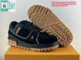 LV Trainer Sneaker lv skate sneaker LV Trainer Maxi Sneaker LV leather mens shoe