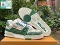 LV Trainer Sneaker lv skate sneaker LV Trainer Maxi Sneaker LV leather mens shoe
