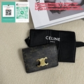Celine canvas calfskin handbag Celine wallet celine purse small bag free shippin