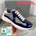 Prada America Cup Bike Fabric Sneakers light blue Various colors free shipping