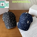 wholesale LV League Cap LV League Striped Bucket Hat LV Denim Cap Denim Bucket H