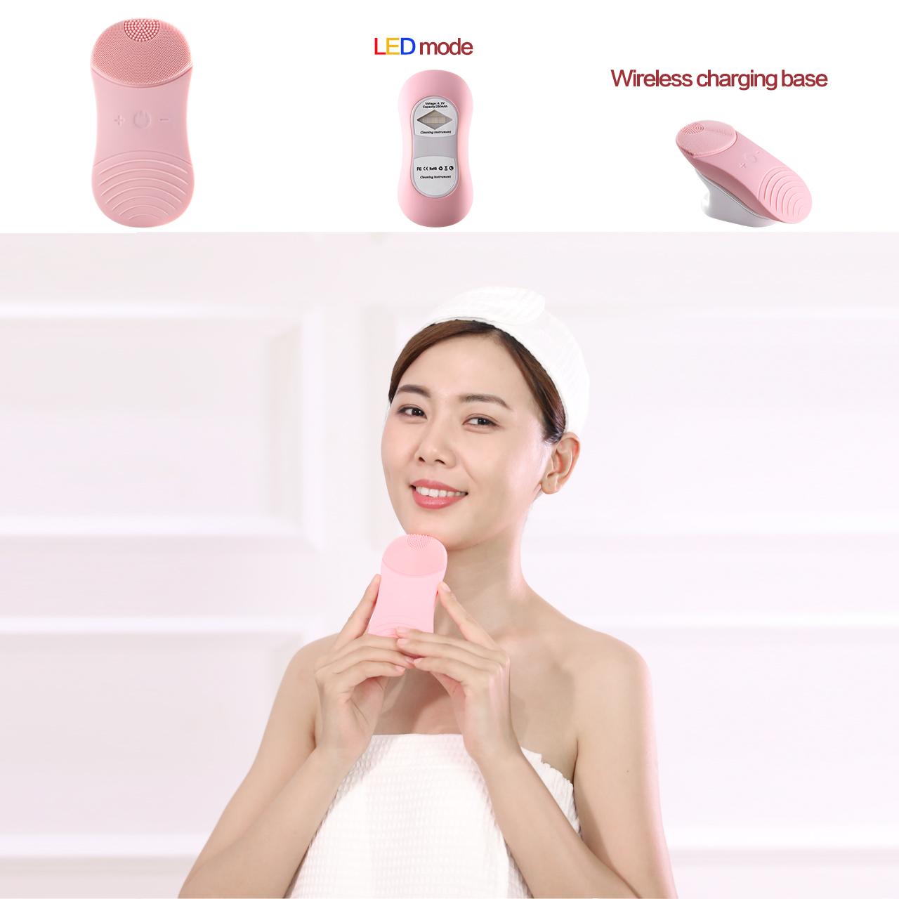 Electric Silicone Facial Cleansing Brush Skin Care Device C1001