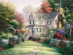 Modern Thomas Kinkade Landscape oil painting TK003