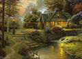 Modern Thomas Kinkade Landscape oil painting TK005 1