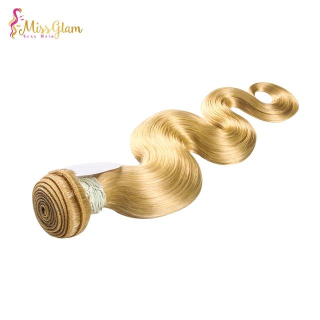 Best selling 100% remy human hair Brazilian hair bundles hair weave color #613 B 2
