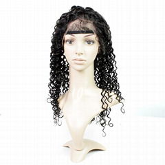 Stella hair factory wholesale 100% virgin human hair full lace wig,kinky curly