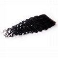 Remy Hair 100% Human Hair Deep Wave Lace Closure in Stock 3