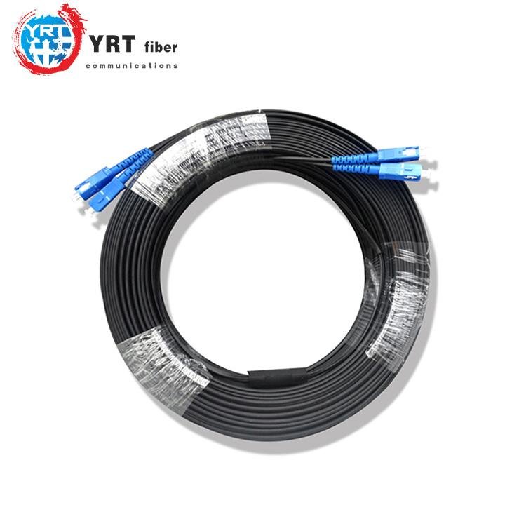 Optical fiber FTTH drop cable 2 core self-supporting fiber optic cable indoor 2