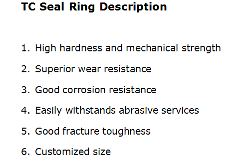 non standard parts tungsten carbide seal rings in mechanical processing k20 3